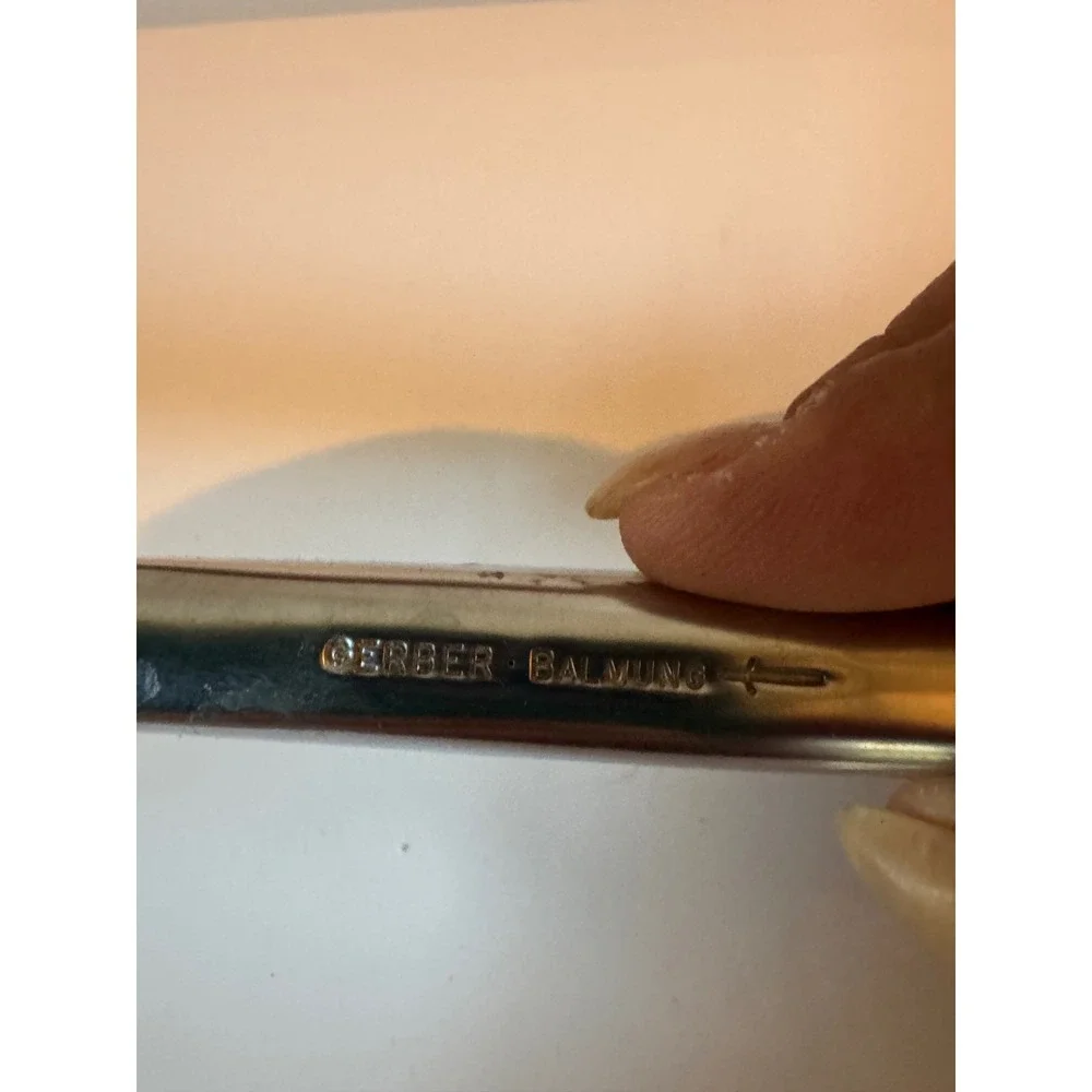 Vintage Gerber Legendary Blades Balmung Carving Knife with Original Box Chrome
